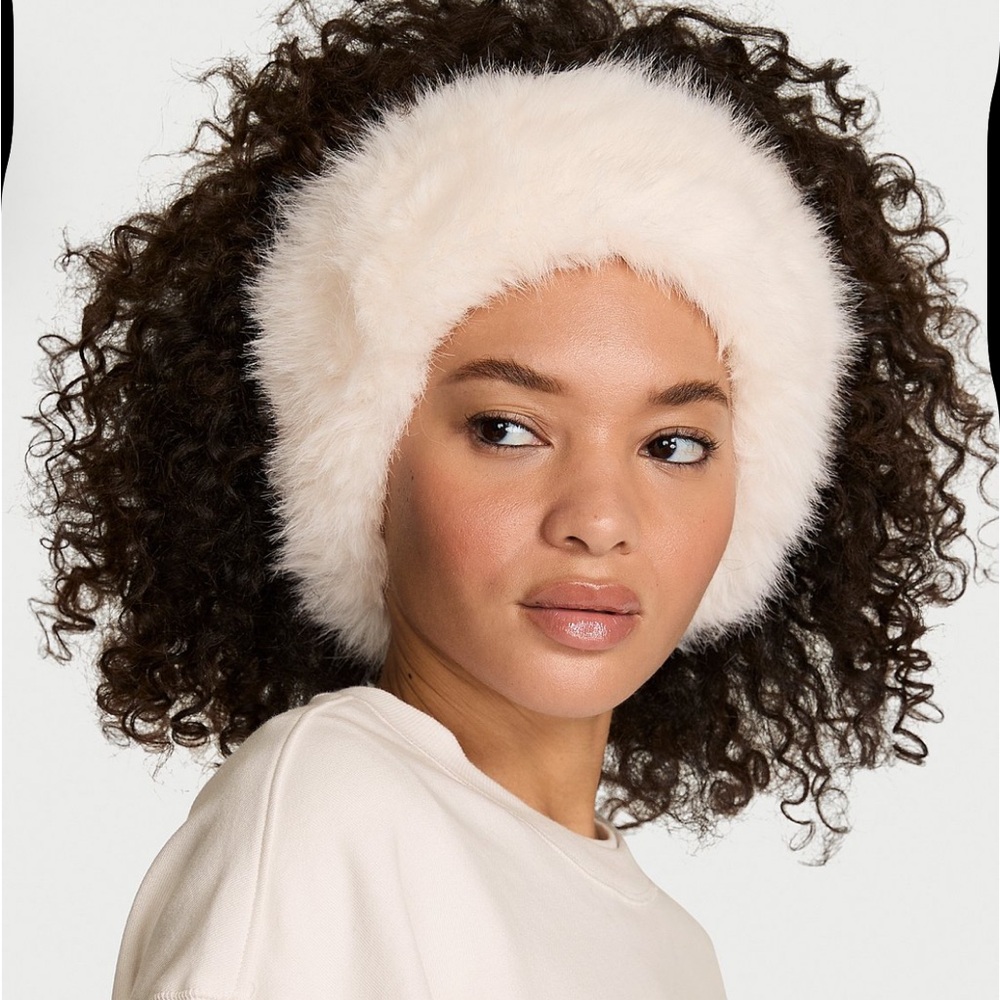 Victoria's Secret Cream Fluffy Headband